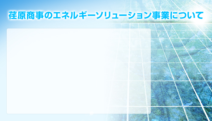 荏原商事のエネルギーソリューション事業について
